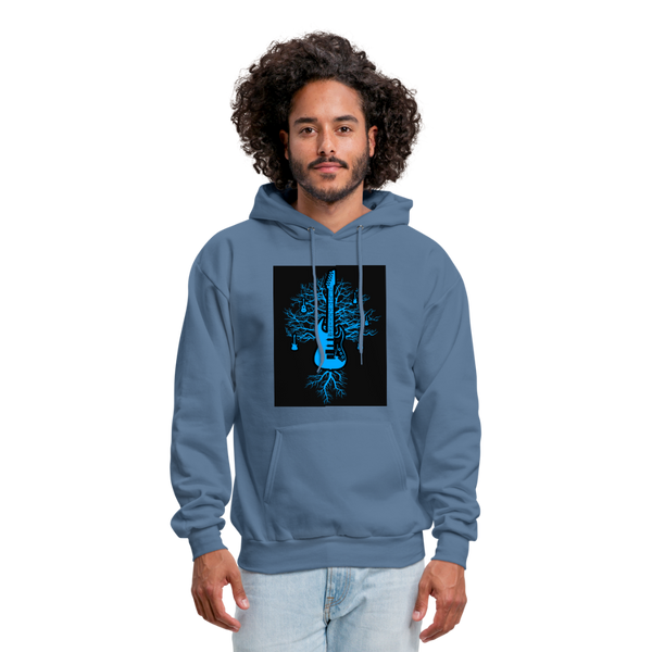 Guitar Tree Of Life Men's Hoodie - denim blue