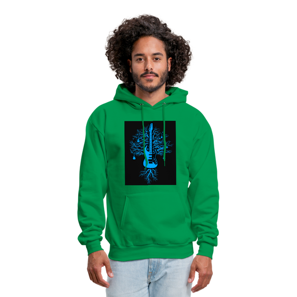 Guitar Tree Of Life Men's Hoodie - kelly green