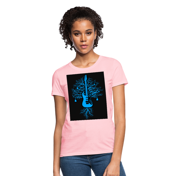 Guitar Tree Of Life Women's T-Shirt - pink