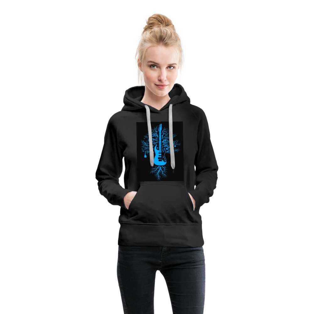 Guitar Tree of Life Women’s Premium Hoodie - black