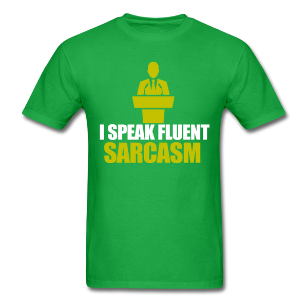 I Speak Fluent Sarcasm Men's T-Shirt - bright green