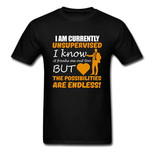 I Am Currently Unsupervised Men's T-Shirt - black