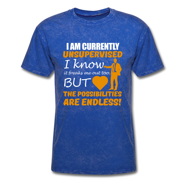 I Am Currently Unsupervised Men's T-Shirt - mineral royal