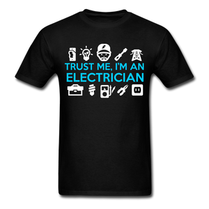 Trust Me I'm An Electrician Men's T-Shirt - black