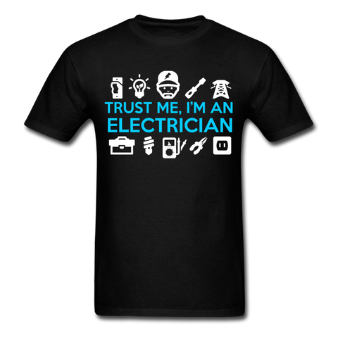 Trust Me I'm An Electrician Men's T-Shirt - black