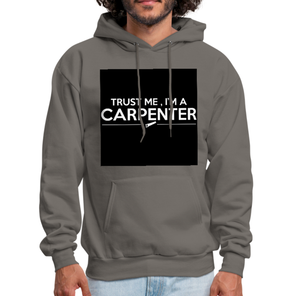 Trust Me I'm A Carpenter Men's Hoodie - asphalt gray