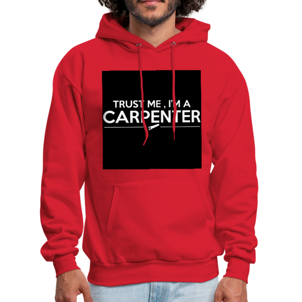 Trust Me I'm A Carpenter Men's Hoodie - red