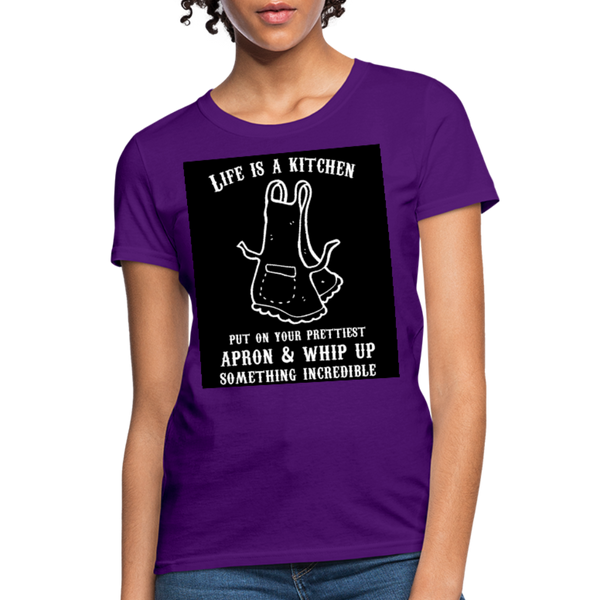 Life Is A Kitchen Women's T-Shirt - purple