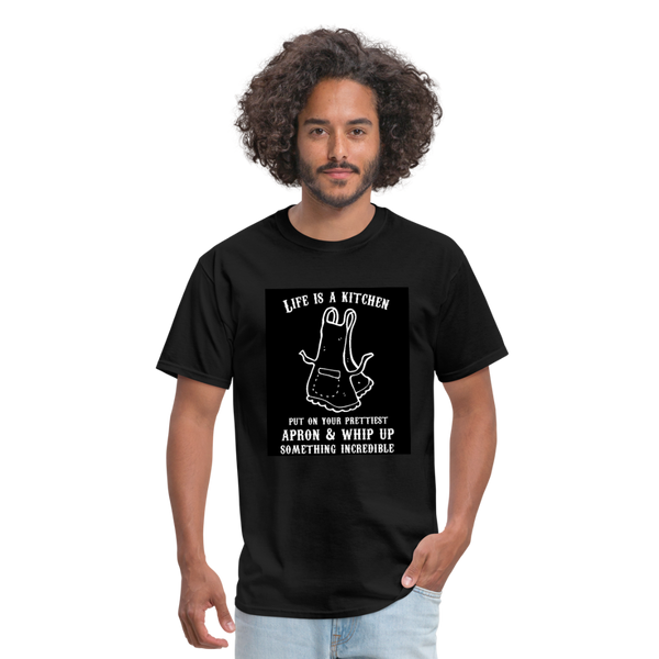 Life Is A Kitchen Men's T-Shirt - black