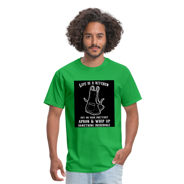 Life Is A Kitchen Men's T-Shirt - bright green