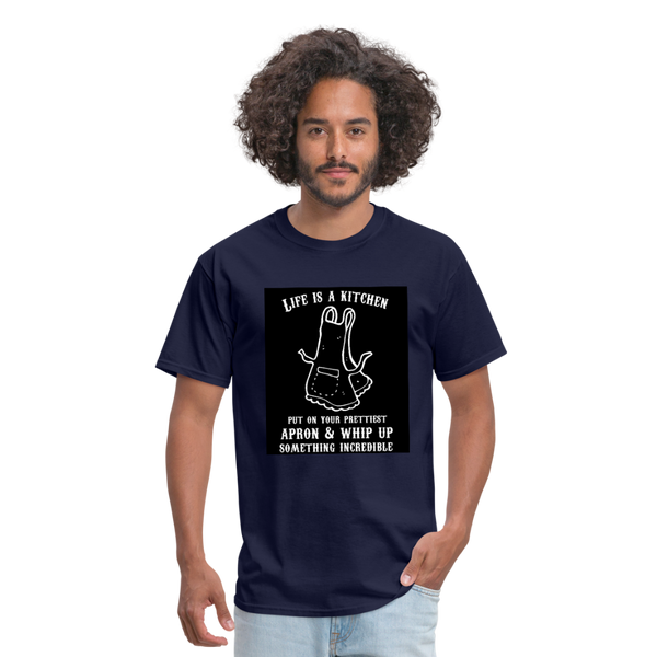 Life Is A Kitchen Men's T-Shirt - navy