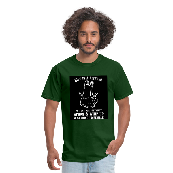 Life Is A Kitchen Men's T-Shirt - forest green