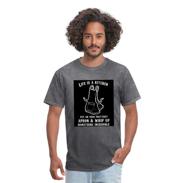 Life Is A Kitchen Men's T-Shirt - mineral charcoal gray