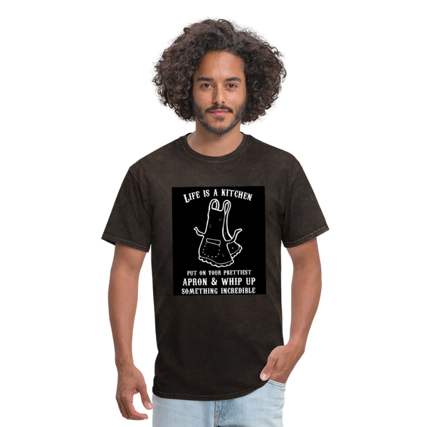 Life Is A Kitchen Men's T-Shirt - mineral black