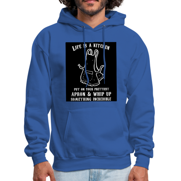 Life Is A Kitchen Men's Hoodie - royal blue