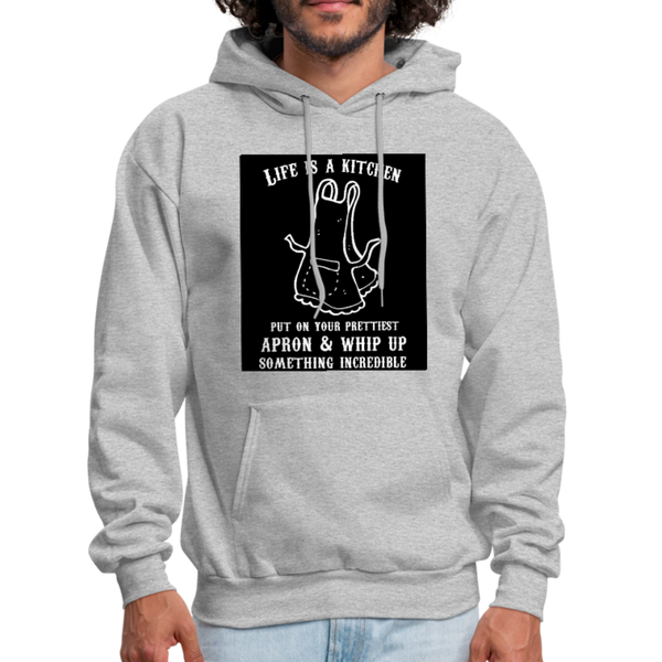 Life Is A Kitchen Men's Hoodie - heather gray