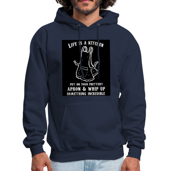 Life Is A Kitchen Men's Hoodie - navy