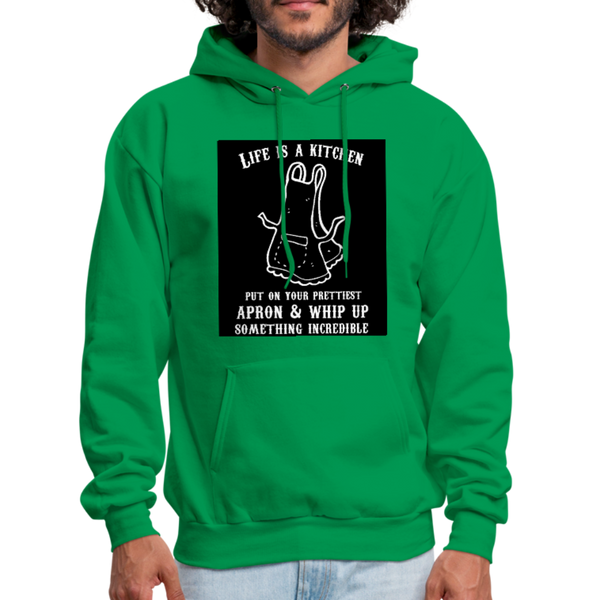 Life Is A Kitchen Men's Hoodie - kelly green