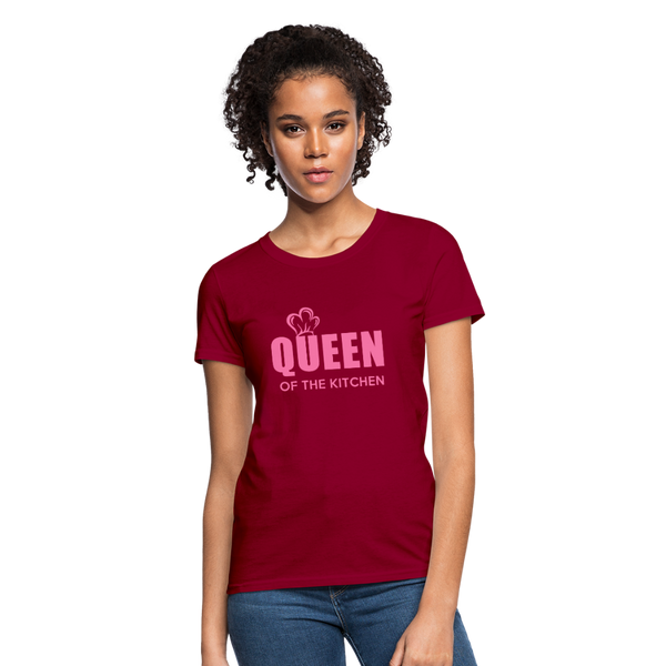 Queen Of The Kitchen Women's T-Shirt - dark red