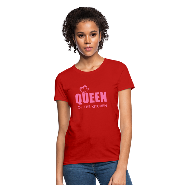 Queen Of The Kitchen Women's T-Shirt - red