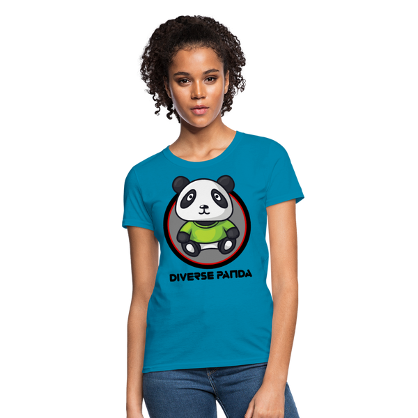 Diverse Panda Original Women's T-Shirt - turquoise