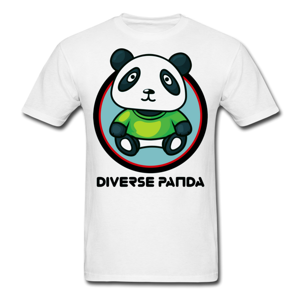 Diverse Panda Greener Theme Men's T-Shirt - white