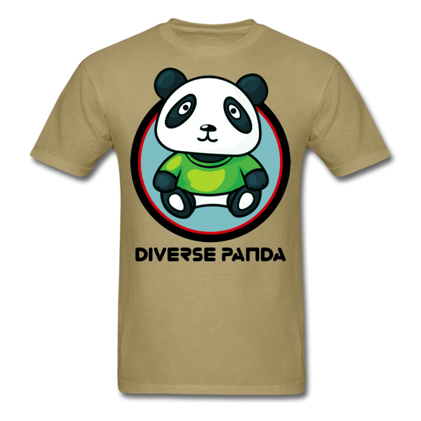 Diverse Panda Greener Theme Men's T-Shirt - khaki