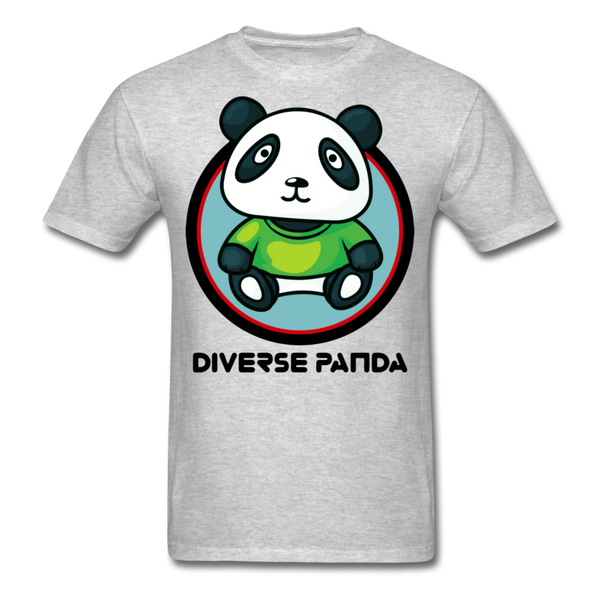 Diverse Panda Greener Theme Men's T-Shirt - heather gray