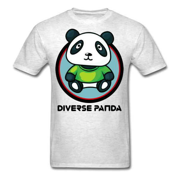 Diverse Panda Greener Theme Men's T-Shirt - light heather gray