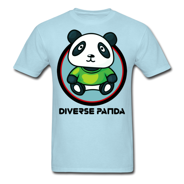 Diverse Panda Greener Theme Men's T-Shirt - powder blue