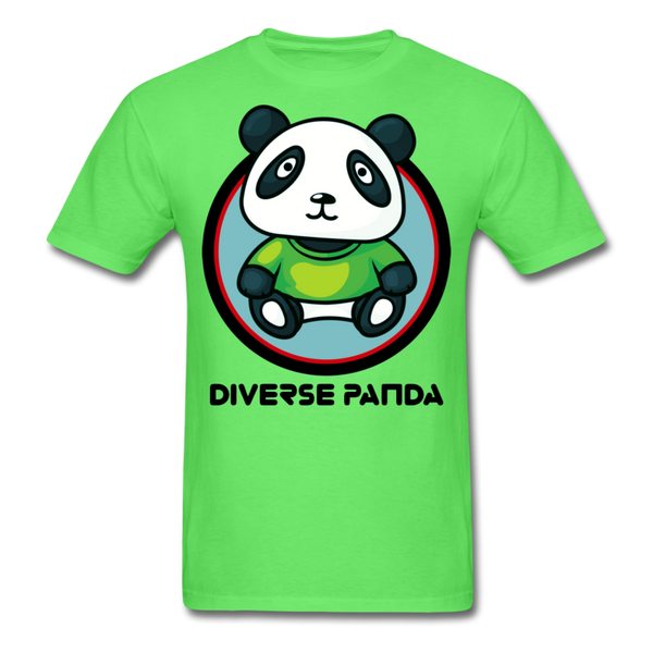 Diverse Panda Greener Theme Men's T-Shirt - kiwi