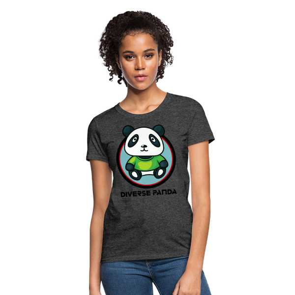Diverse Panda Greener Theme Women's T-Shirt - heather black