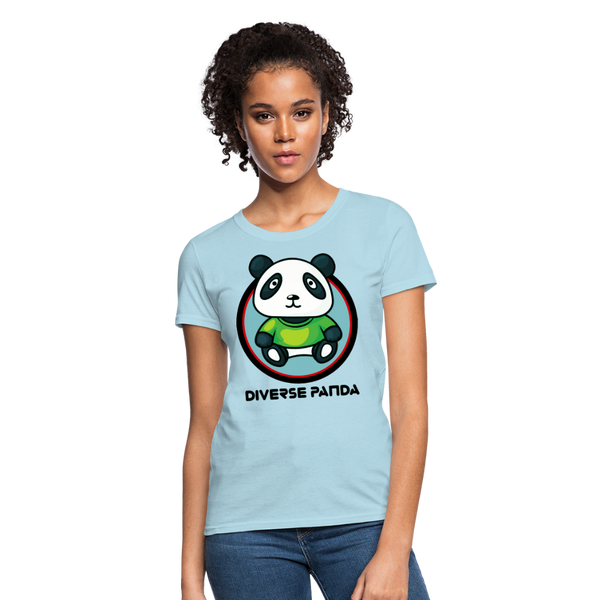 Diverse Panda Greener Theme Women's T-Shirt - powder blue