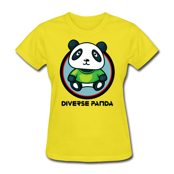 Diverse Panda Greener Theme Women's T-Shirt - yellow