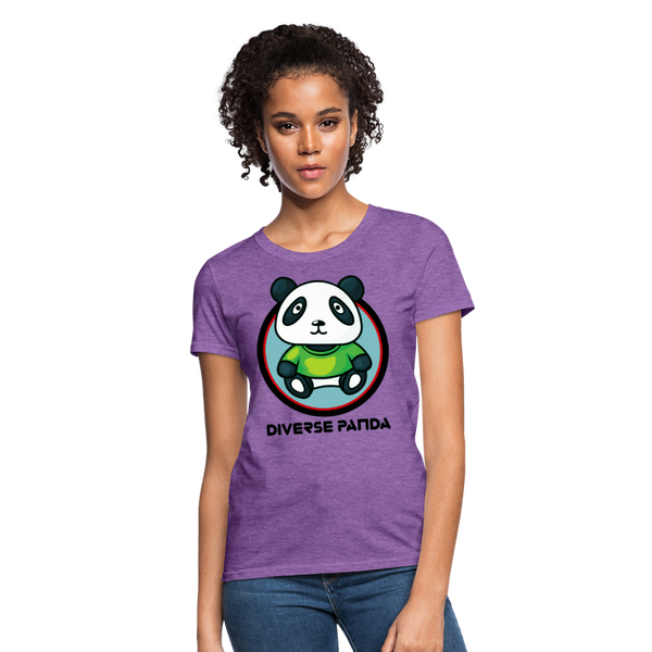 Diverse Panda Greener Theme Women's T-Shirt - purple heather