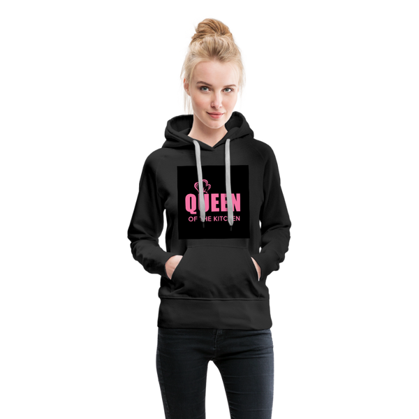 Queen Of The Kitchen Women’s Premium Hoodie - black