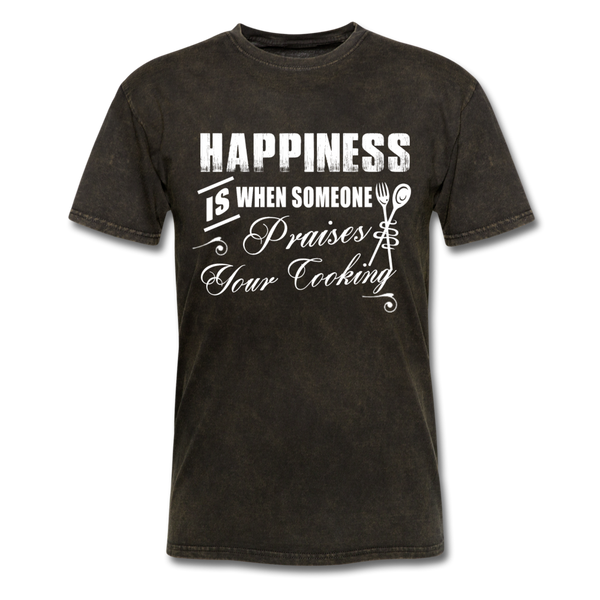 Happiness Is When Someone Praises Your Cooking Men's T-Shirt - mineral black