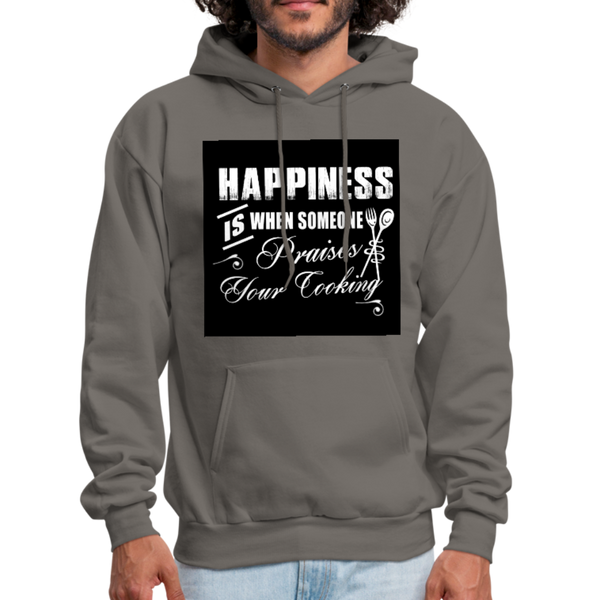 Happiness Is When Someone Praises Your Cooking Men's Hoodie - asphalt gray