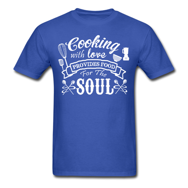 Cooking With Love Provides Food For The Soul Men's T-Shirt - royal blue