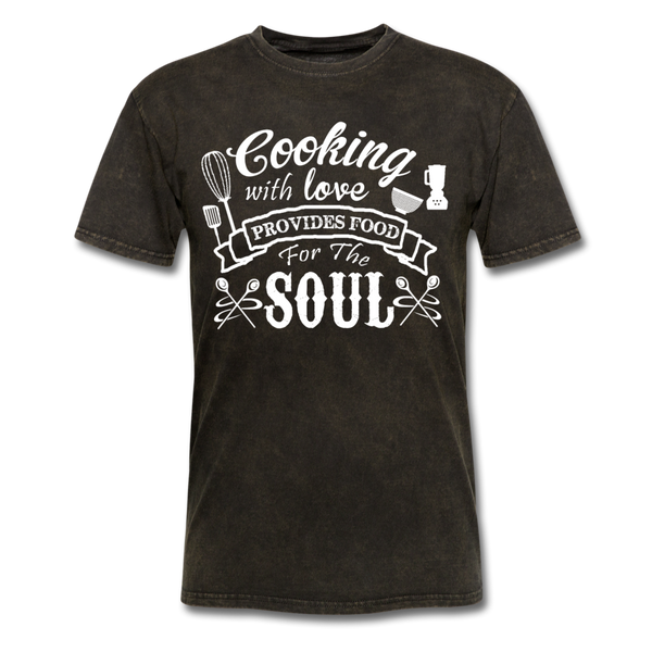Cooking With Love Provides Food For The Soul Men's T-Shirt - mineral black