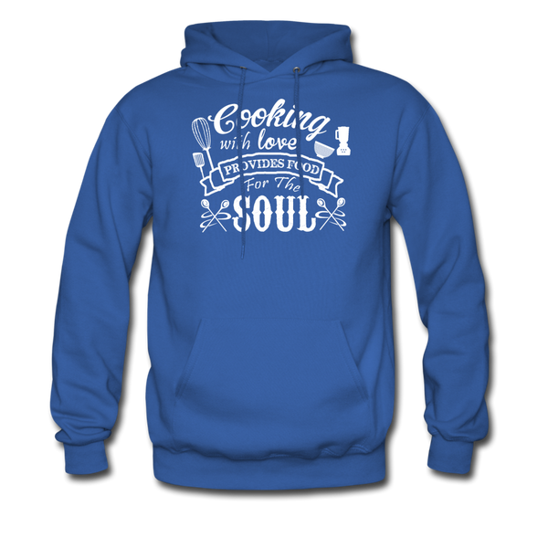 Cooking With Love Provides Food For The Soul Men's Hoodie - royal blue