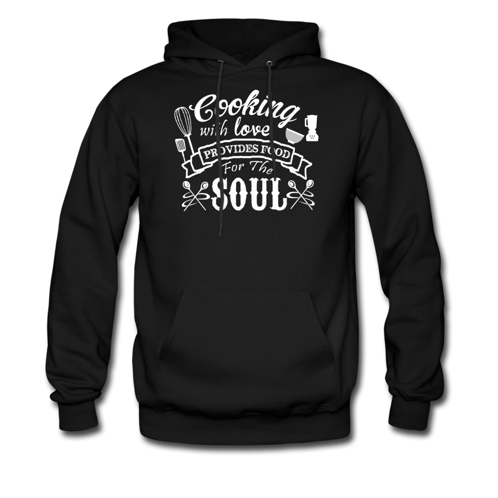 Cooking With Love Provides Food For The Soul Men's Hoodie - black