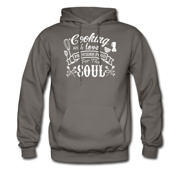 Cooking With Love Provides Food For The Soul Men's Hoodie - asphalt gray