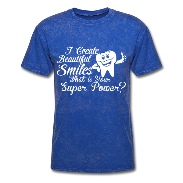 I Create Beautiful Smiles What Is Your Super Power? Men's T-Shirt - mineral royal