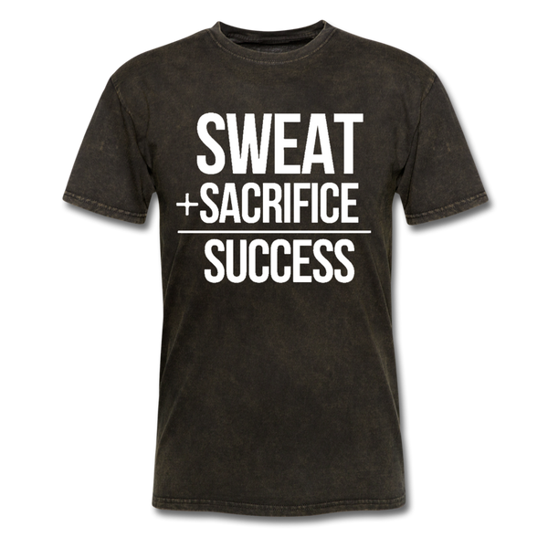 Sweat + Sacrifice Equals Success Men's T-Shirt - mineral black