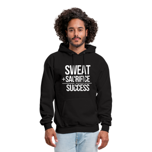 Sweat + Sacrifice Equals Success Men's Hoodie - black