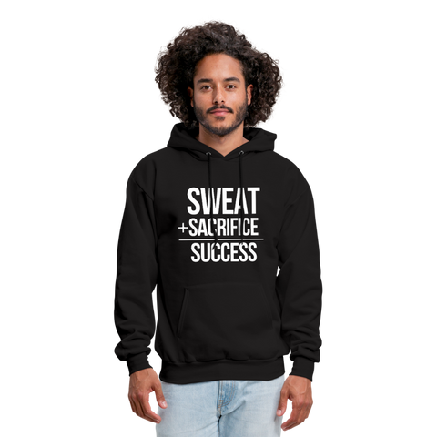 Sweat + Sacrifice Equals Success Men's Hoodie - black