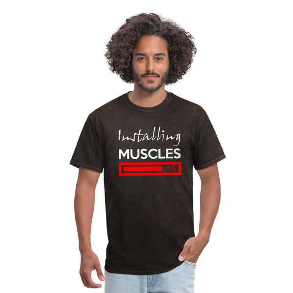 Installing Muscles Men's T-Shirt - mineral black