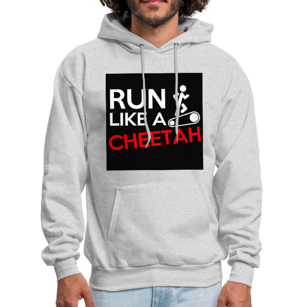 Run Like A Cheetah Men's Hoodie - ash 