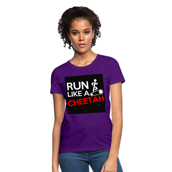 Run Like A Cheetah Women's T-Shirt - purple